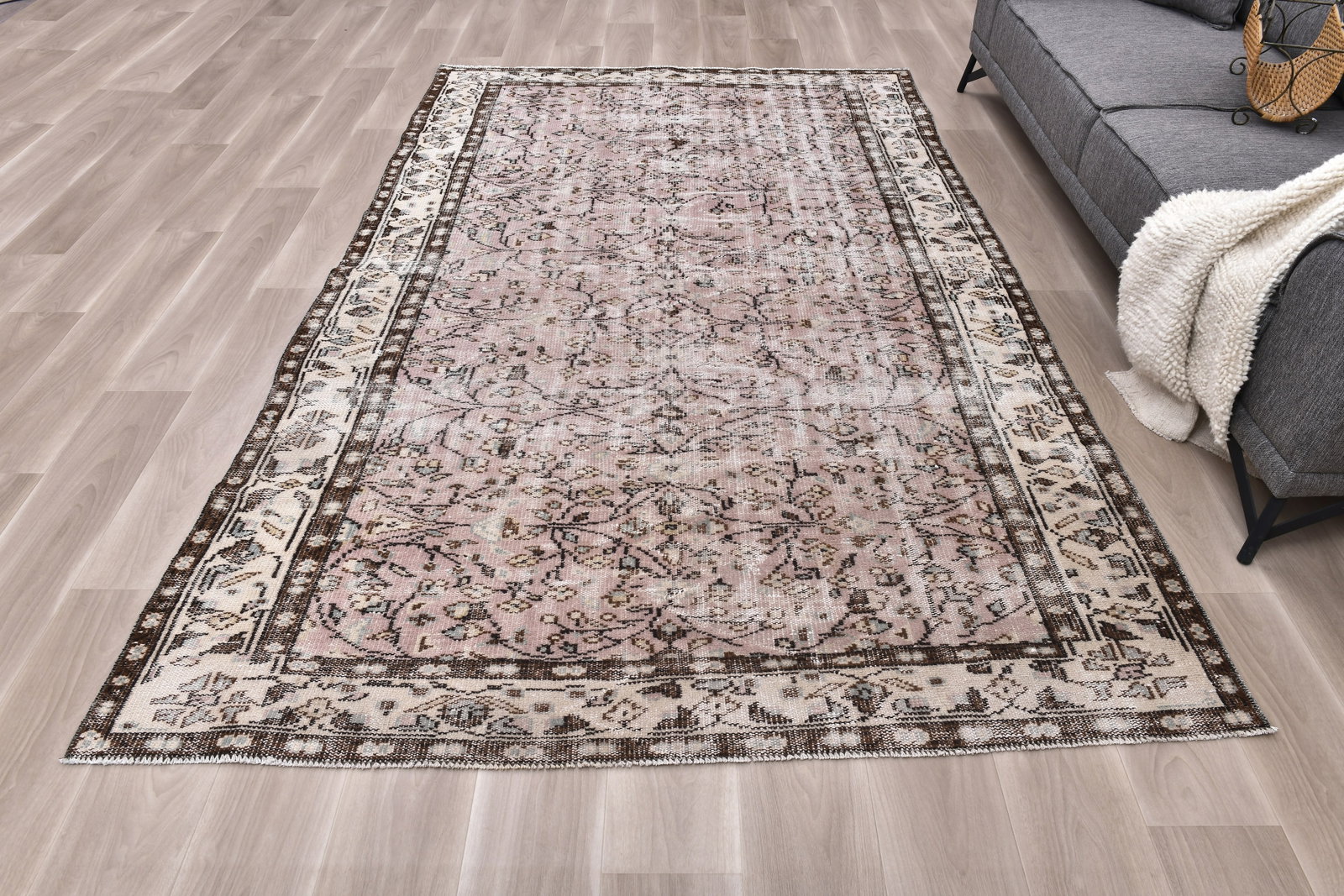 6'0'' x 9'5'' Turkish Vintage Runner Rug - 242488 - 3