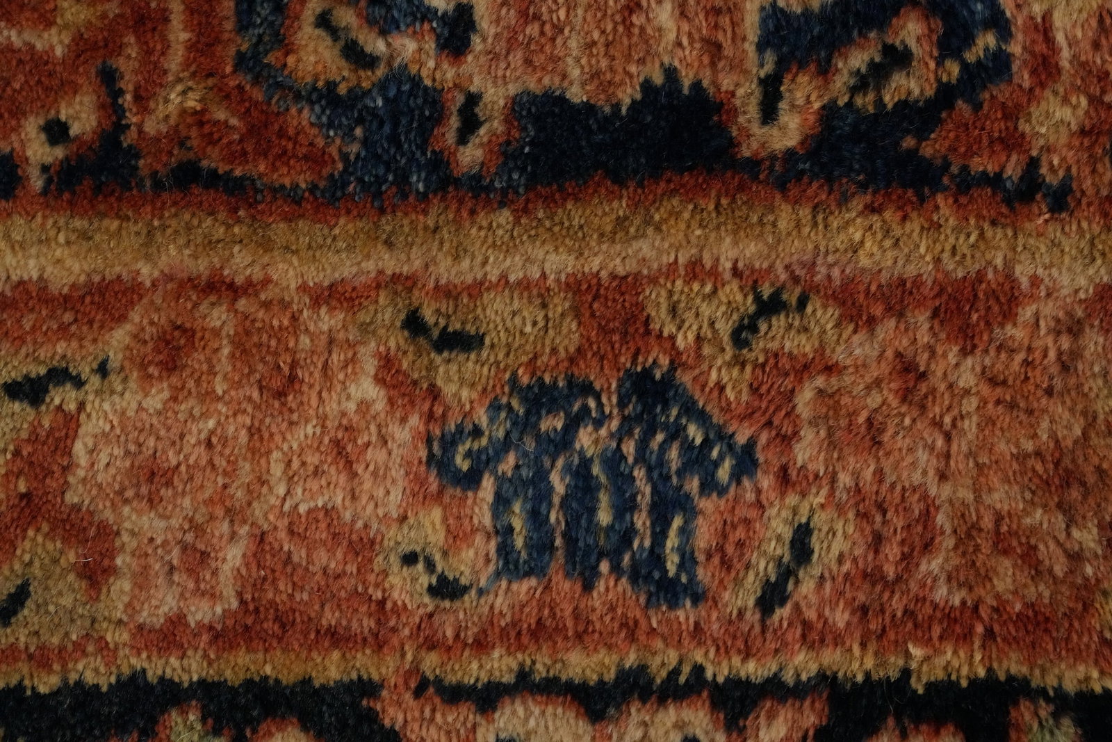 Antique Vegetable Dye Sarouk Persian Large Rug 12x21 - 10