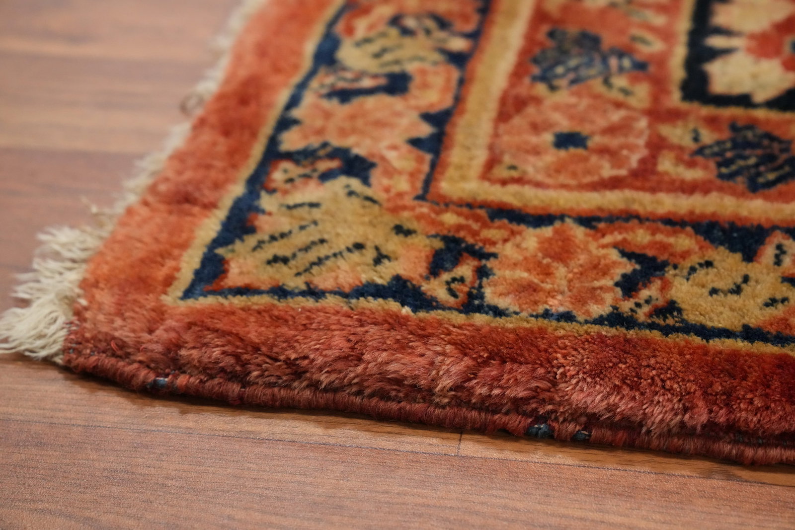 Antique Vegetable Dye Sarouk Persian Large Rug 12x21 - 13
