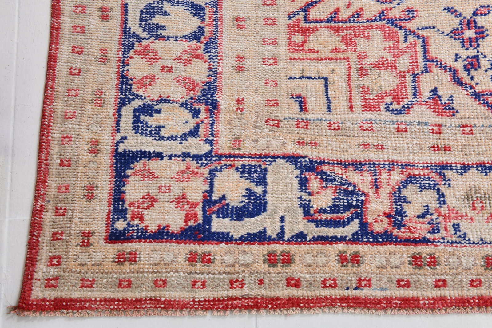 7'4'' x 10'4'' Handmade Vintage Wool Rug - 20768 - 12