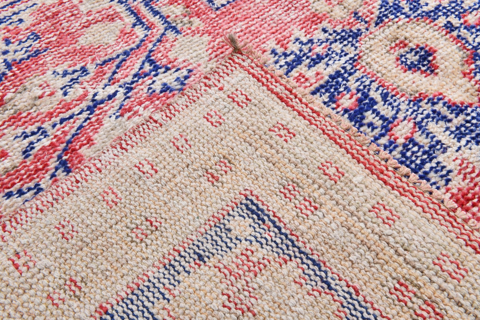 7'4'' x 10'4'' Handmade Vintage Wool Rug - 20768 - 13