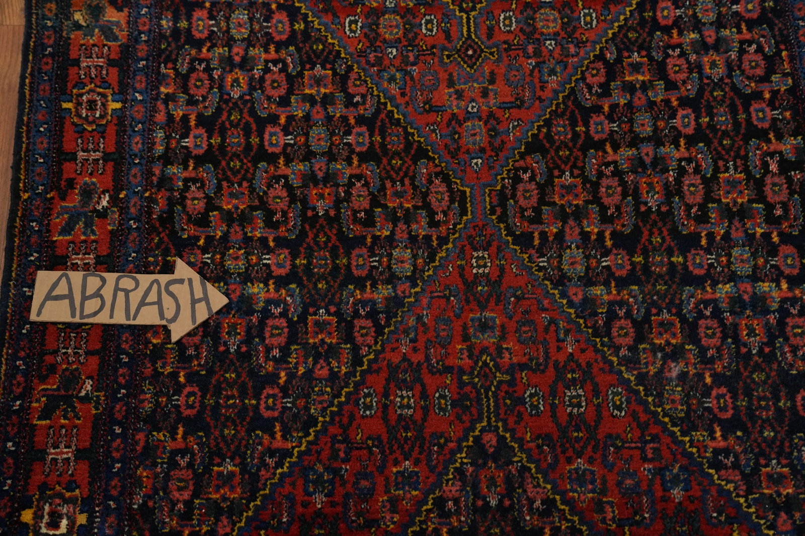 Pre-1900 Antique Bibikabad Persian Runner Rug 4x19 - 5