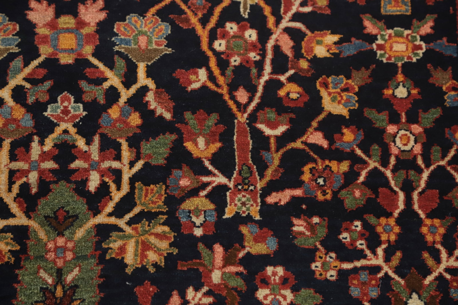 Antique Vegetable Dye Sarouk Farahan Persian Rug 4x7 - 8