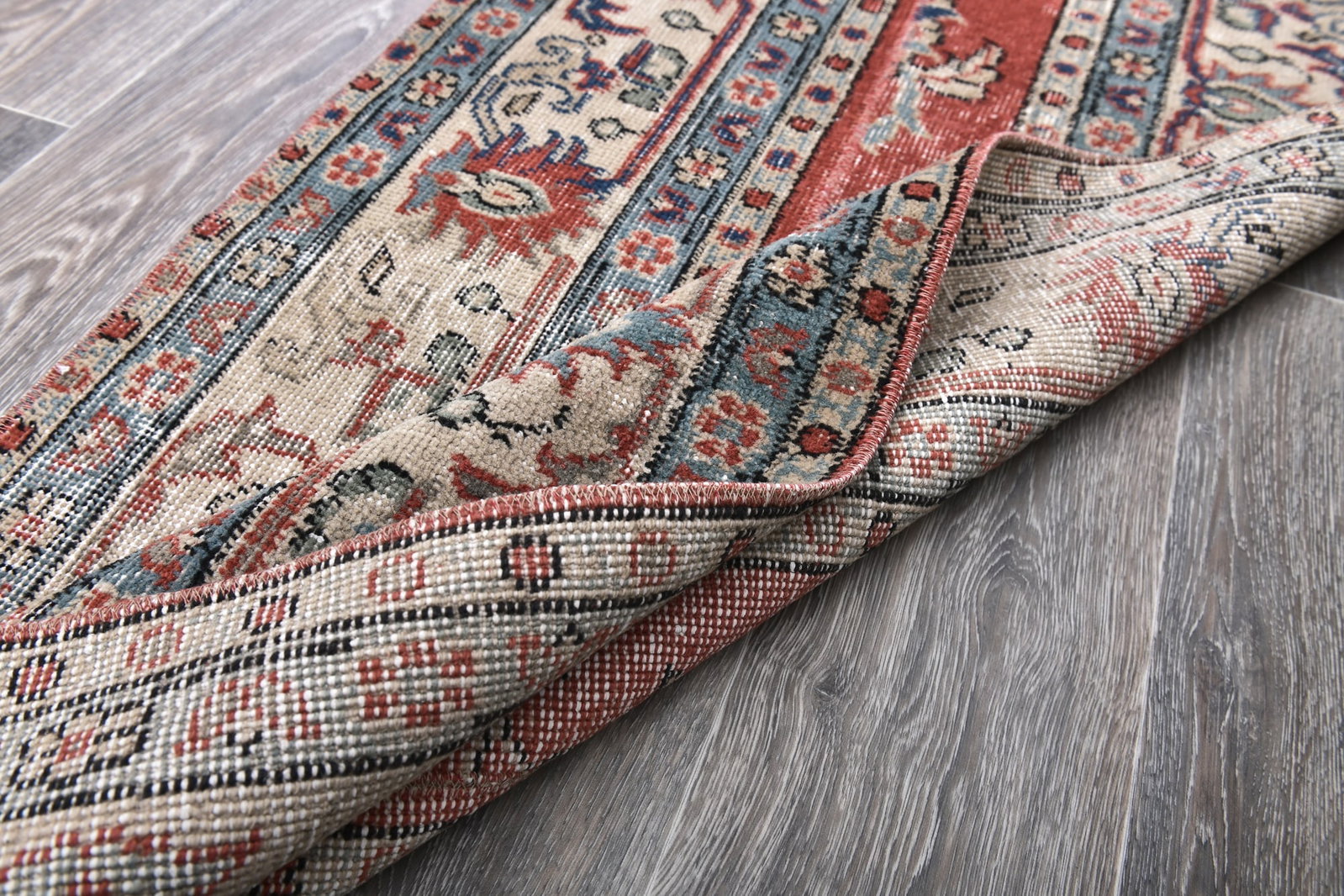 2'3'' x 8'5'' Handmade Vintage Wool Rug - 243958 - 13