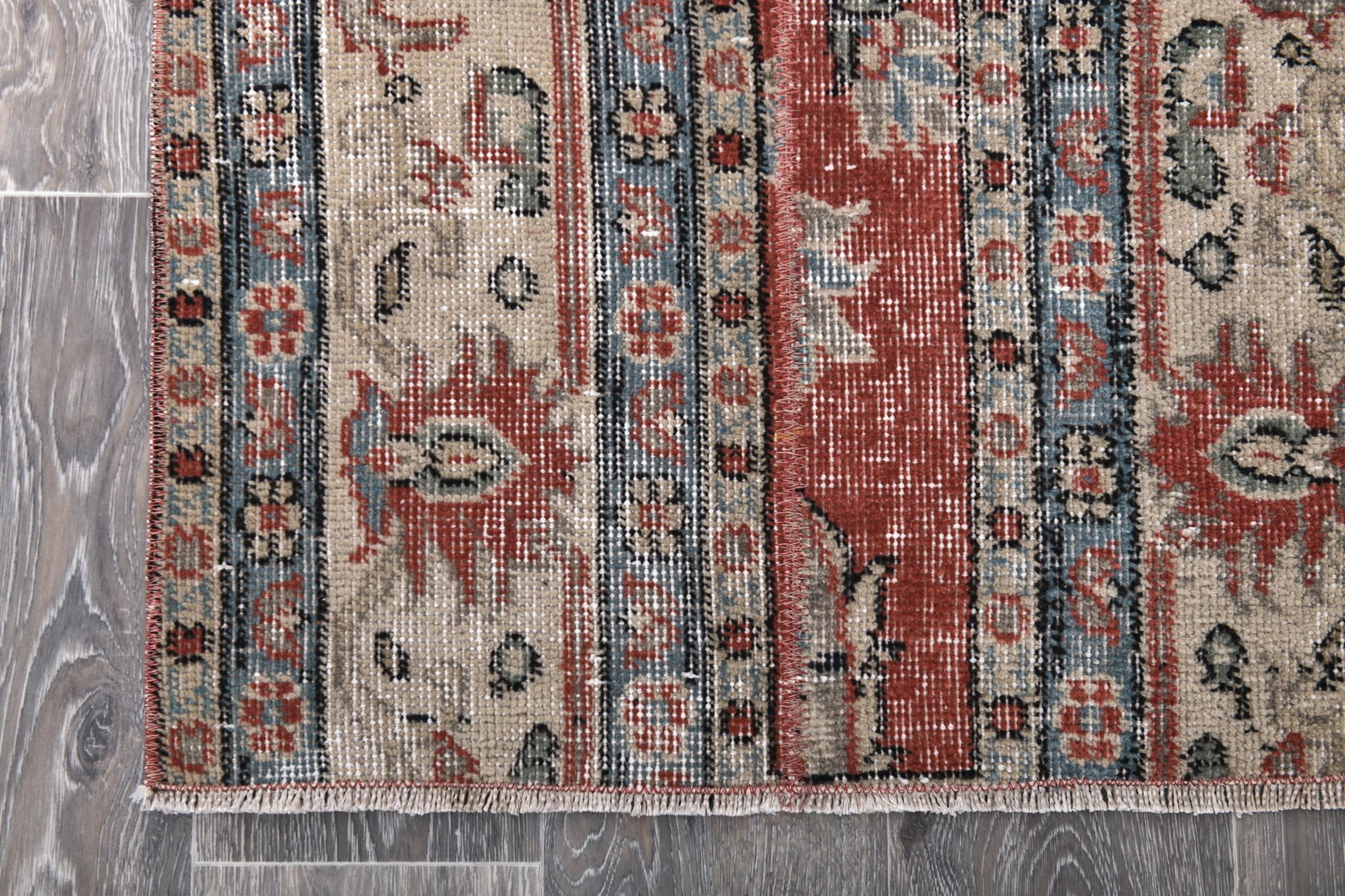 2'3'' x 8'5'' Handmade Vintage Wool Rug - 243958 - 8