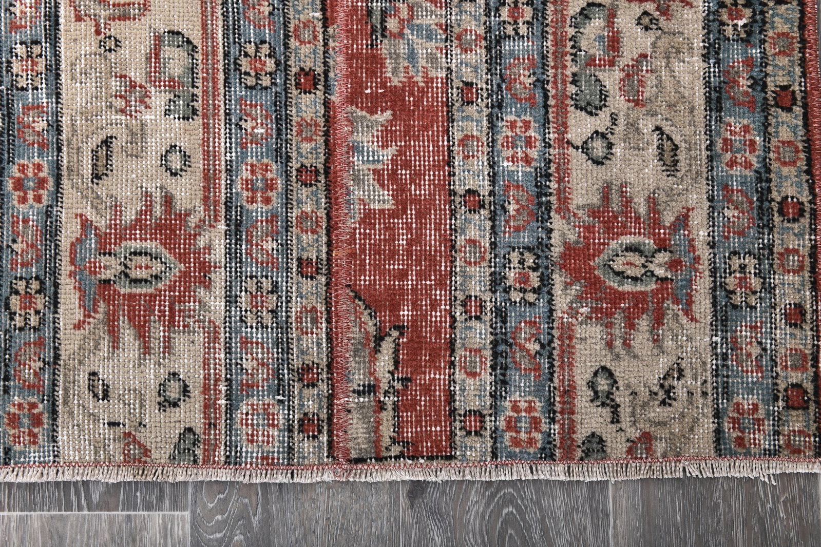 2'3'' x 8'5'' Handmade Vintage Wool Rug - 243958 - 9