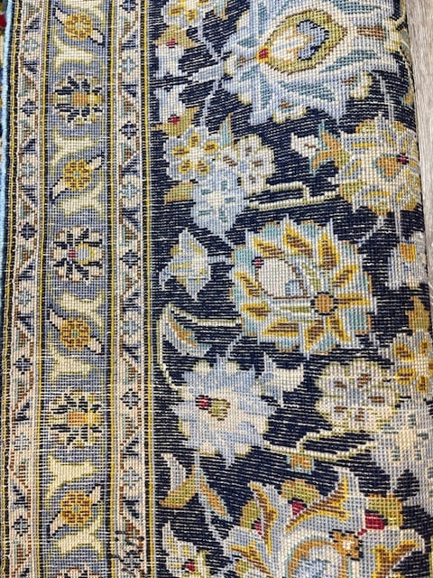 Signed Vintage Persian Kashan Rug-5211 - 9