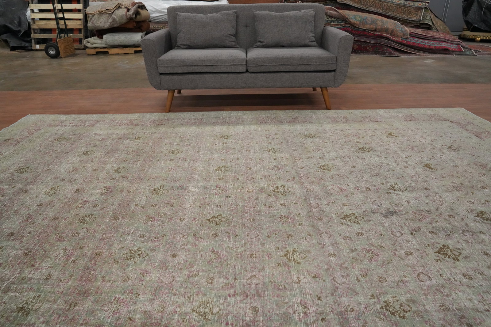 Antique Vegetable Dye Mahal Persian Area Rug 9x12 - 3