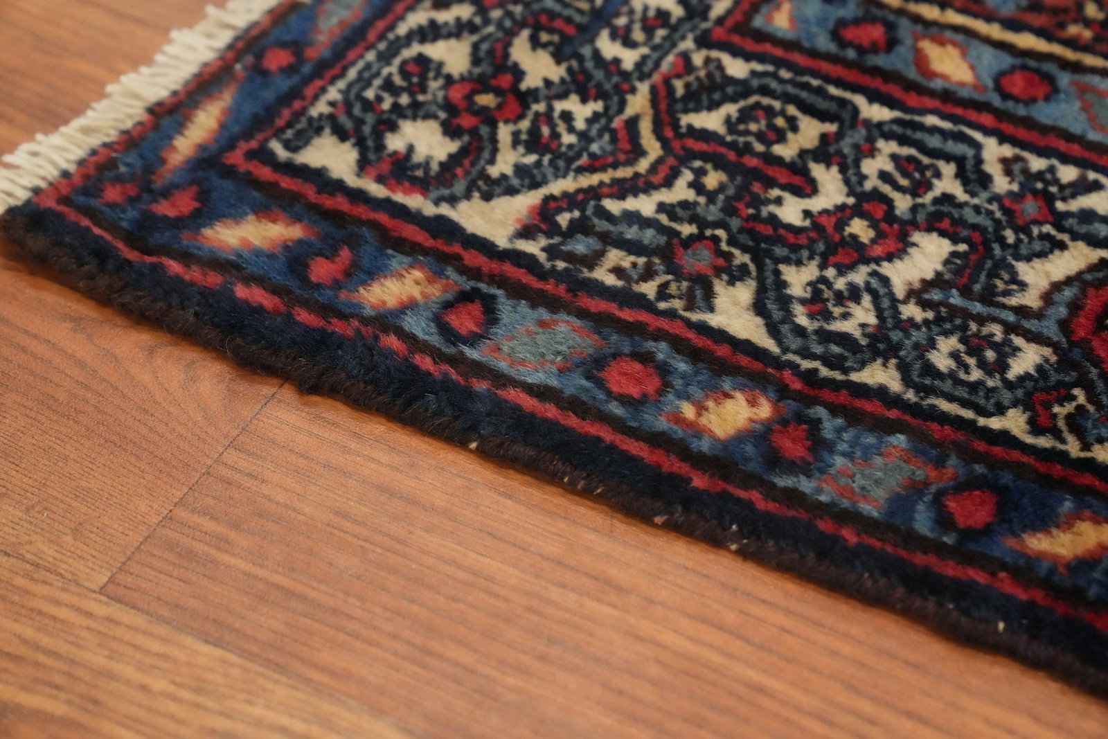 Antique Vegetable Dye Bibikabad Persian Rug 4x5 - 12
