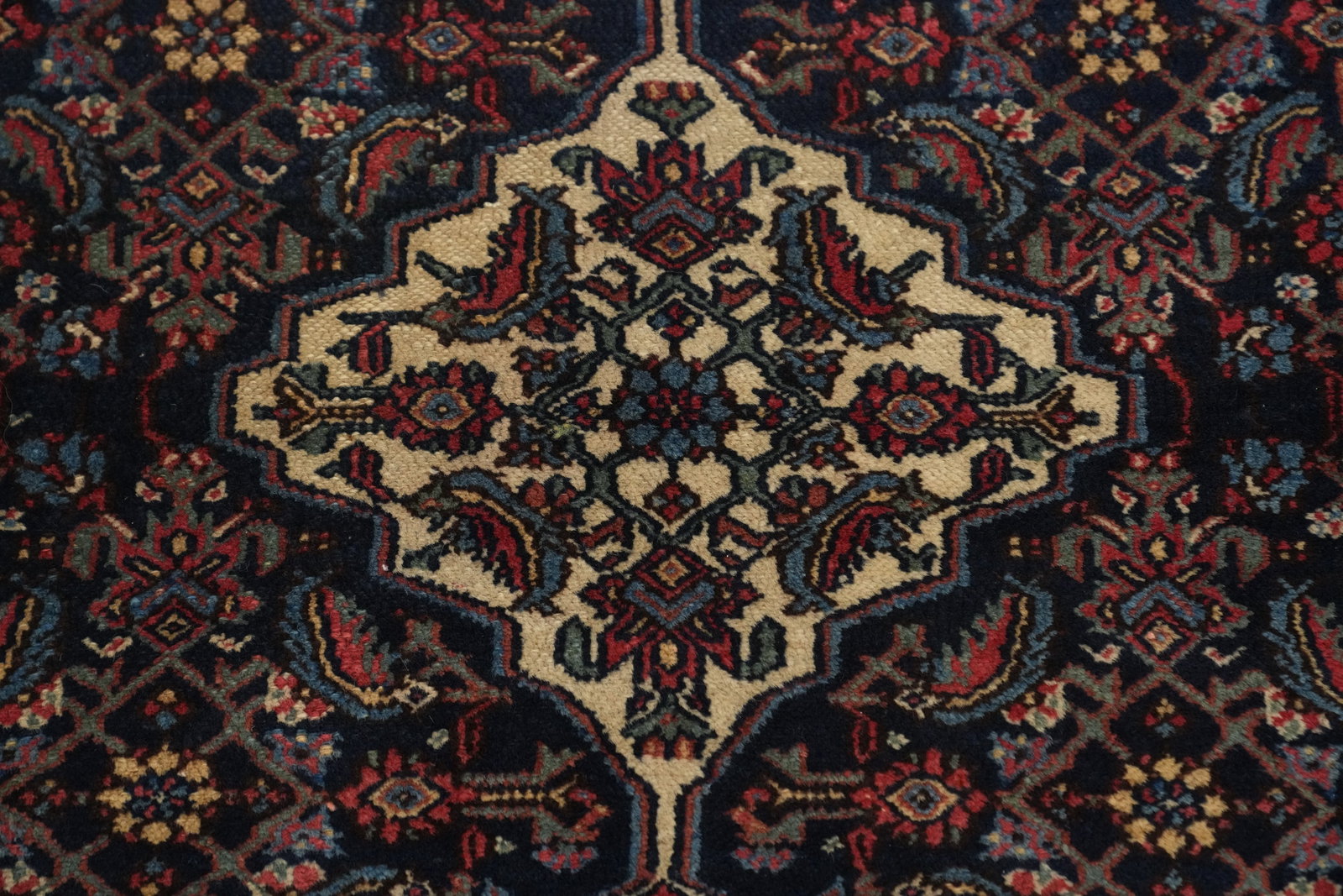 Antique Vegetable Dye Bibikabad Persian Rug 4x5 - 5