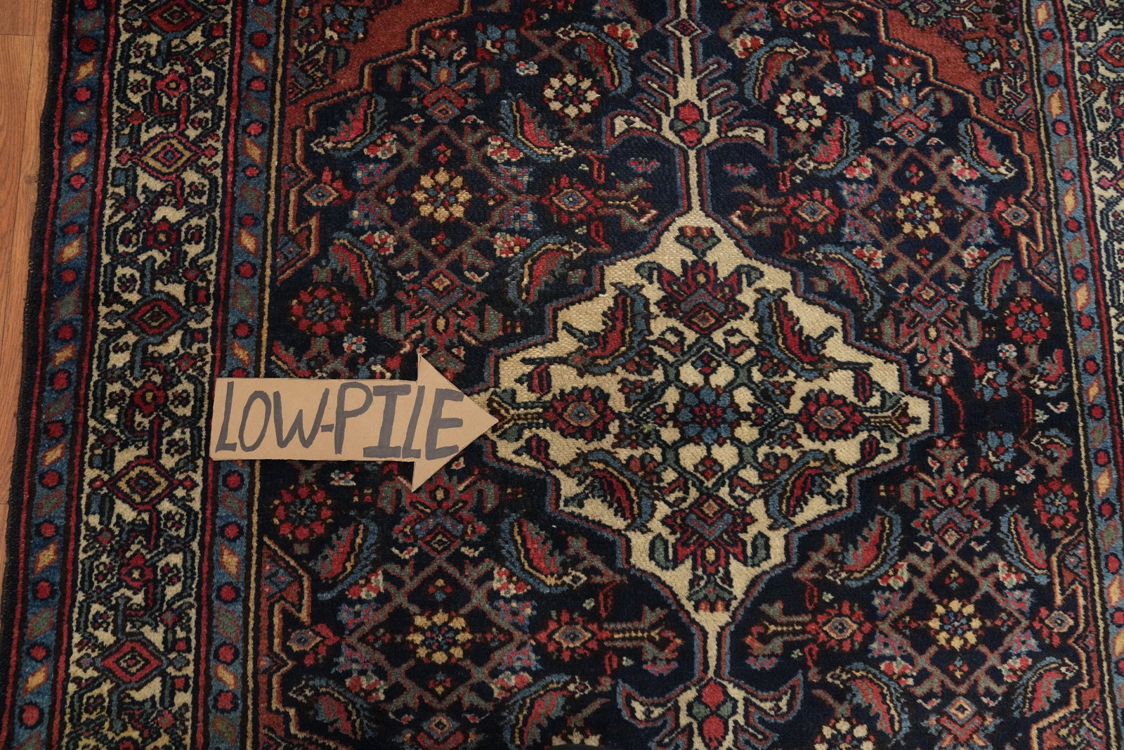 Antique Vegetable Dye Bibikabad Persian Rug 4x5 - 9