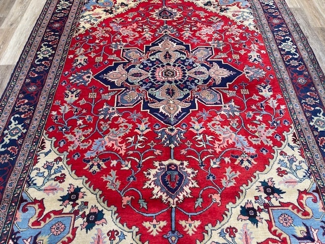 Vintage Persian Tabriz Rug-3663 - 3