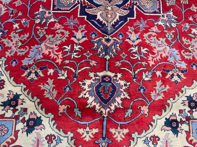 Vintage Persian Tabriz Rug-3663 - 6