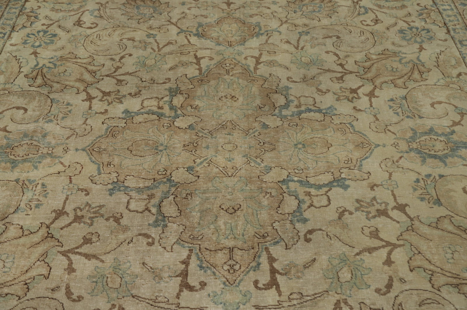 Antique Vegetable Dye Tabriz Persian Area Rug 7x11 - 5