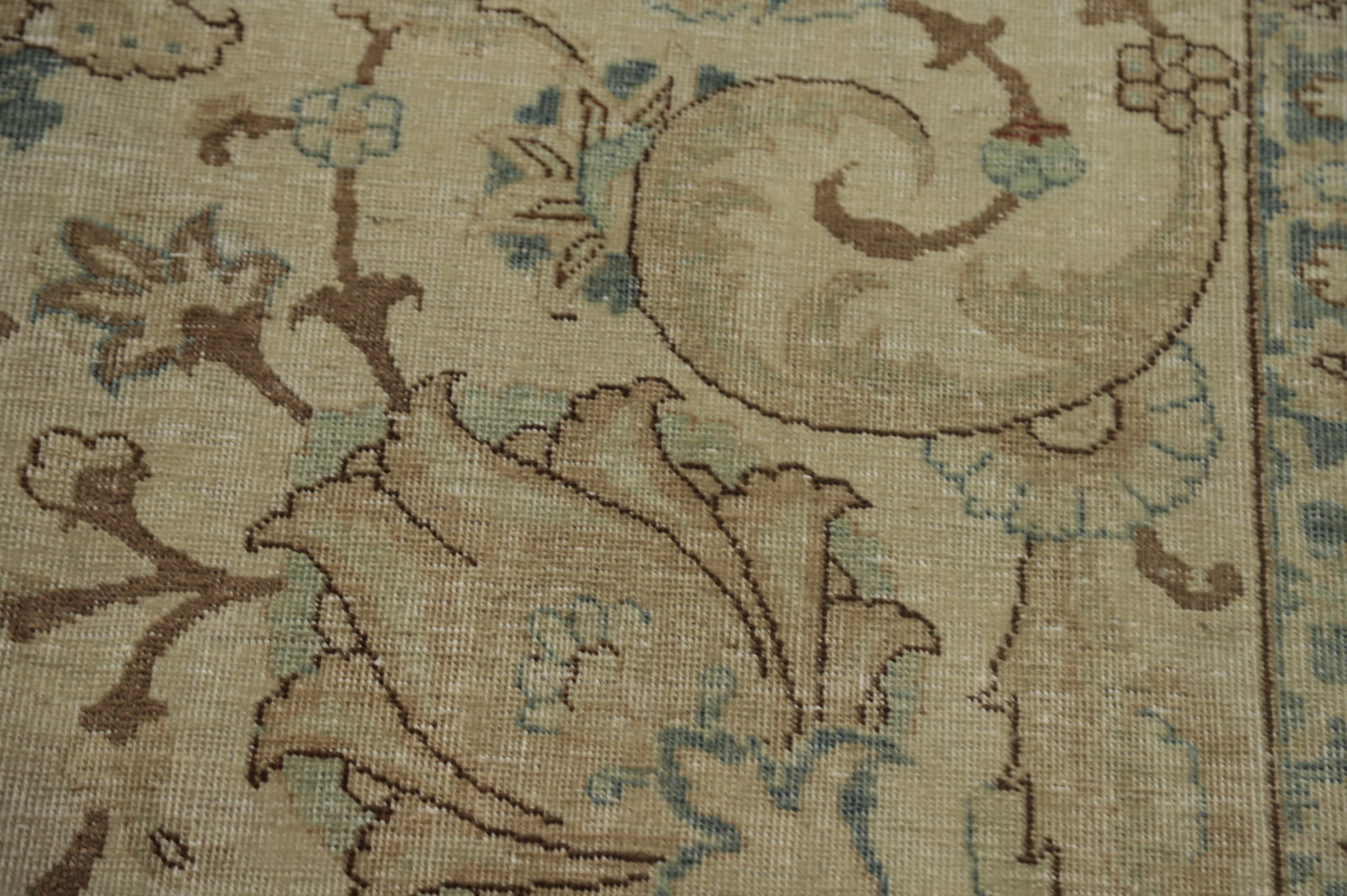Antique Vegetable Dye Tabriz Persian Area Rug 7x11 - 8