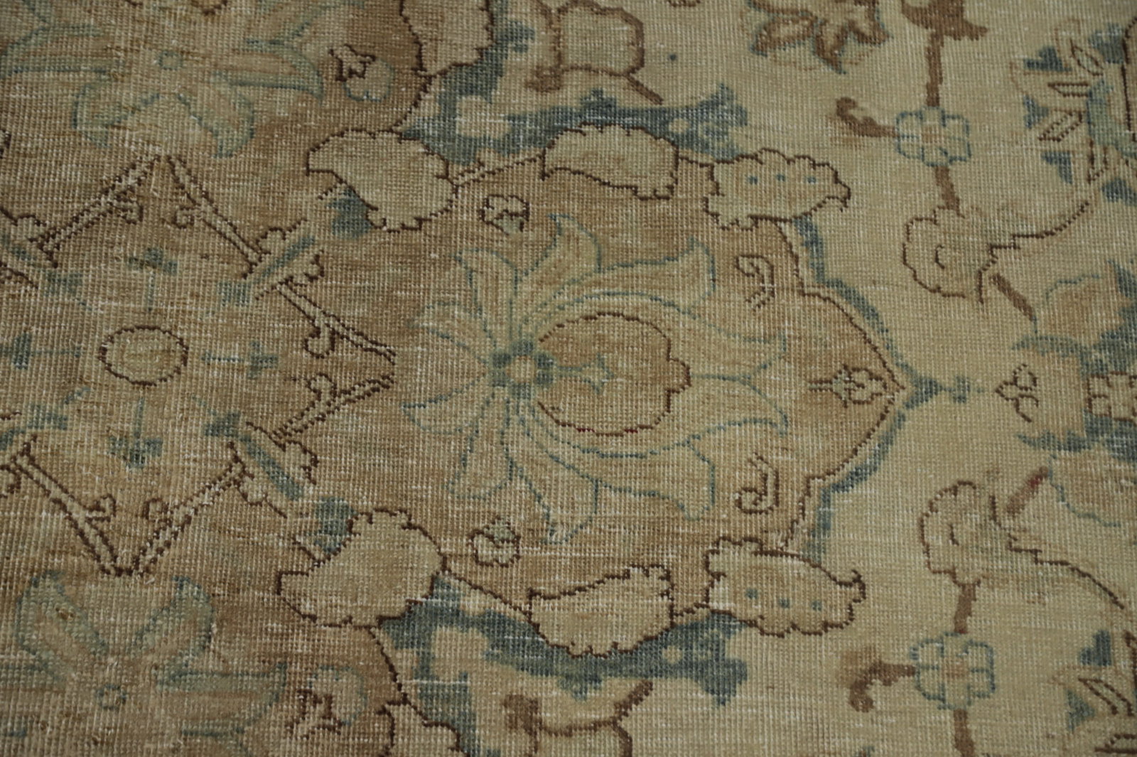 Antique Vegetable Dye Tabriz Persian Area Rug 7x11 - 9