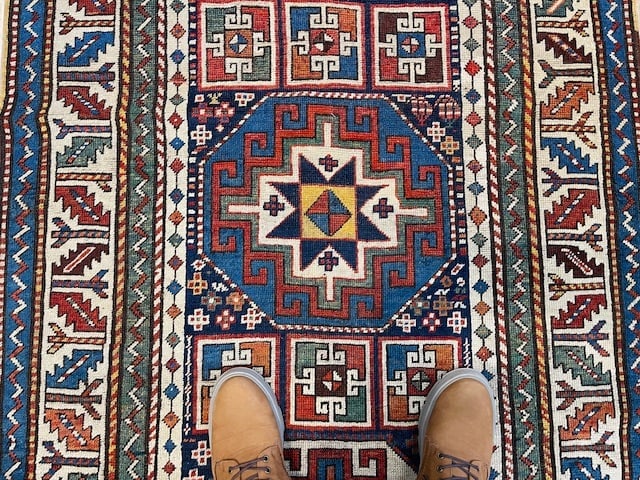 Antique Gendje Caucasian Rug-4798 - 10