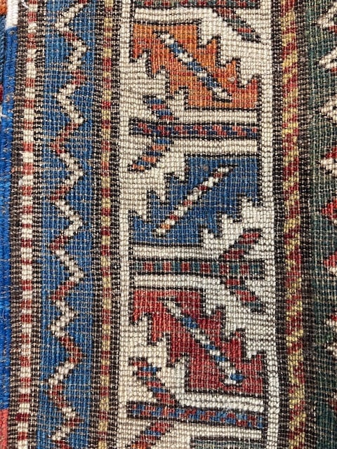Antique Gendje Caucasian Rug-4798 - 11