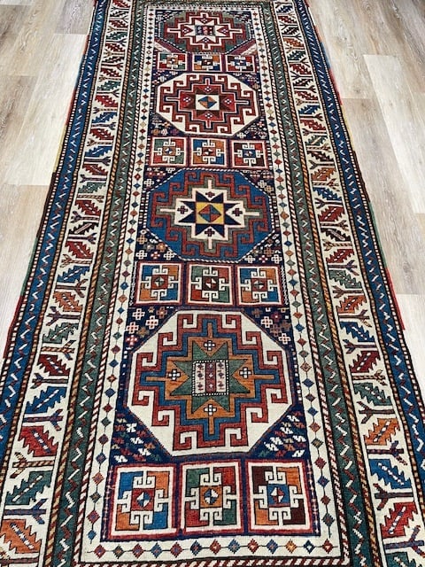 Antique Gendje Caucasian Rug-4798 - 2