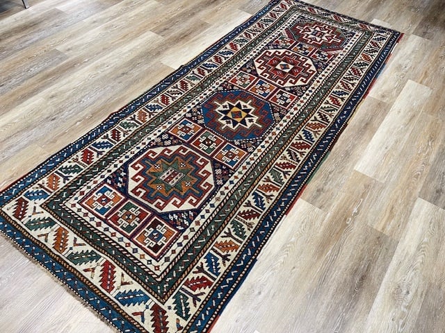 Antique Gendje Caucasian Rug-4798 - 8