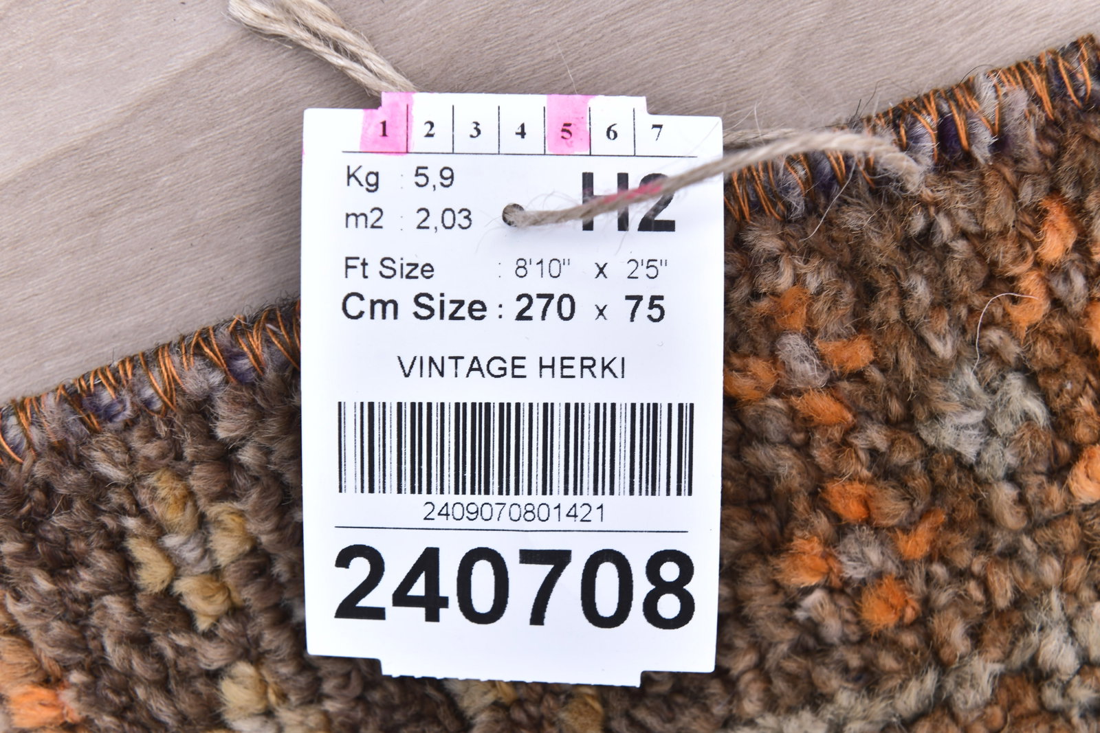 2'5'' x 8'10'' Turkish Vintage Runner Rug - 240708 - 15