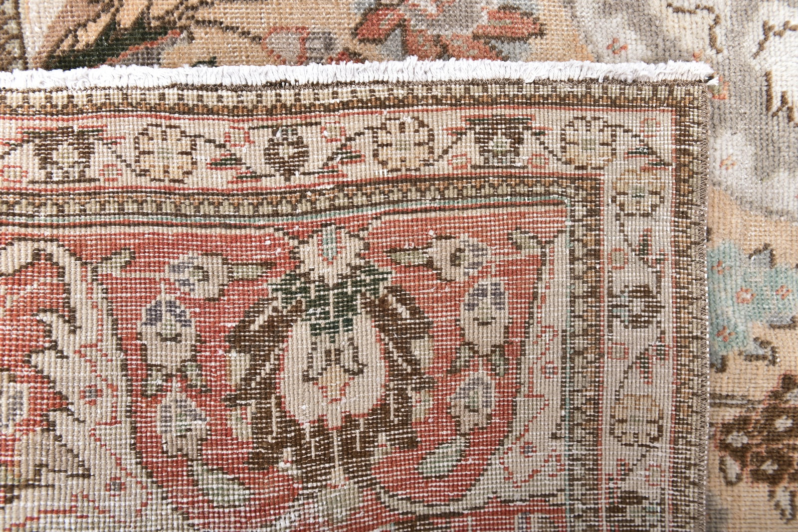 9'9'' x 12'11'' Handmade Vintage Wool Rug - 243667 - 10