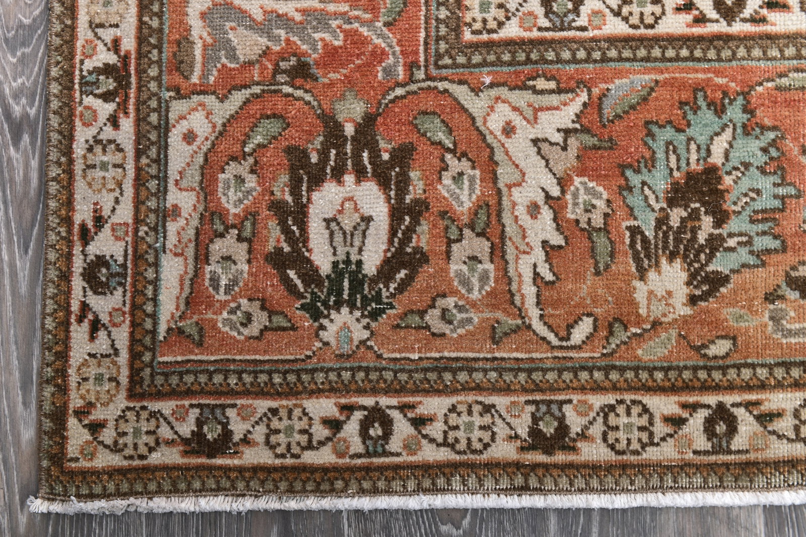 9'9'' x 12'11'' Handmade Vintage Wool Rug - 243667 - 7