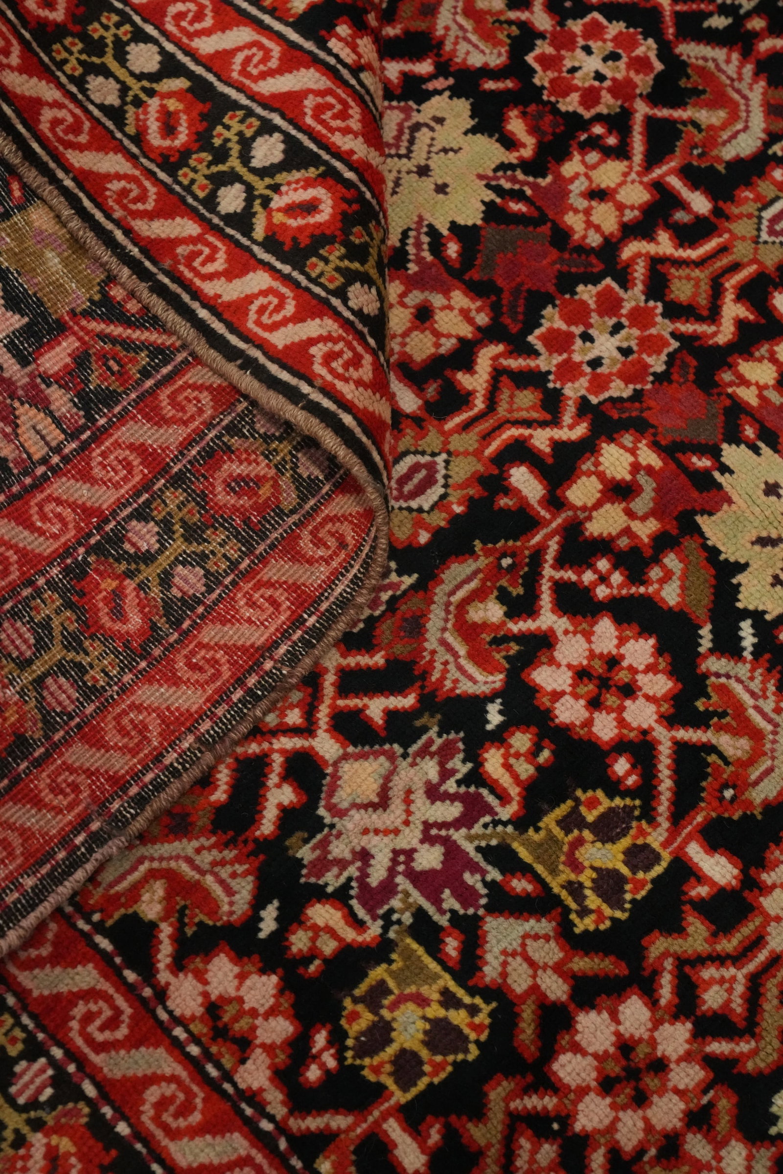Antique Karabagh Vegetable Dye Runner Rug 4x19 - 12