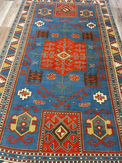 Antique Facharlo Kazak Caucasian Rug-5166 - 2