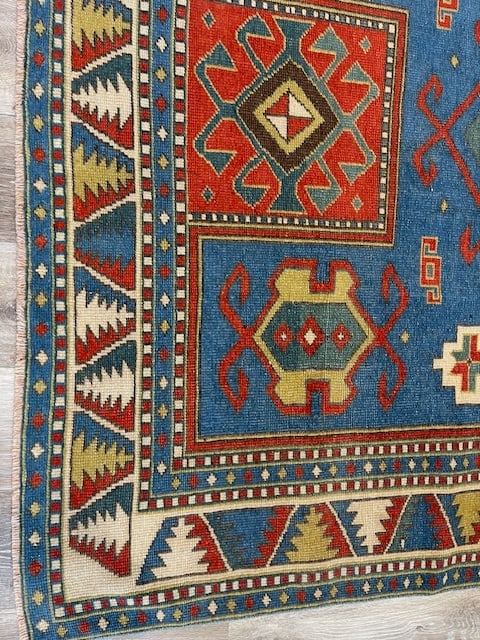 Antique Facharlo Kazak Caucasian Rug-5166 - 3