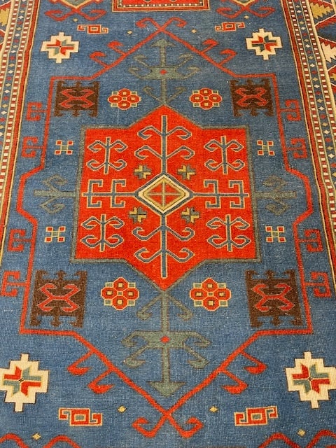 Antique Facharlo Kazak Caucasian Rug-5166 - 4