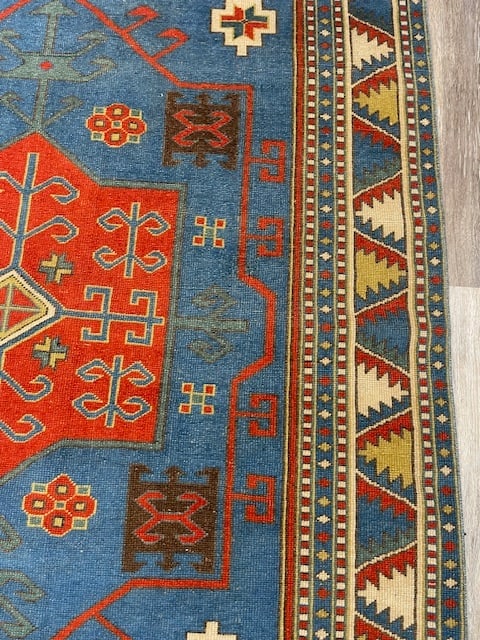Antique Facharlo Kazak Caucasian Rug-5166 - 5