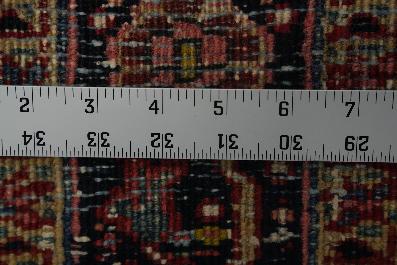 Pre-1900 Antique Heriz Serapi Vegetable Dye Persian Rug 4x4 - 18