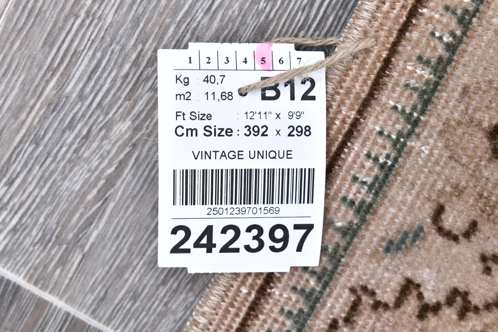 9'9'' x 12'10'' Unique Handmade Vintage Rug - 242397 - 15