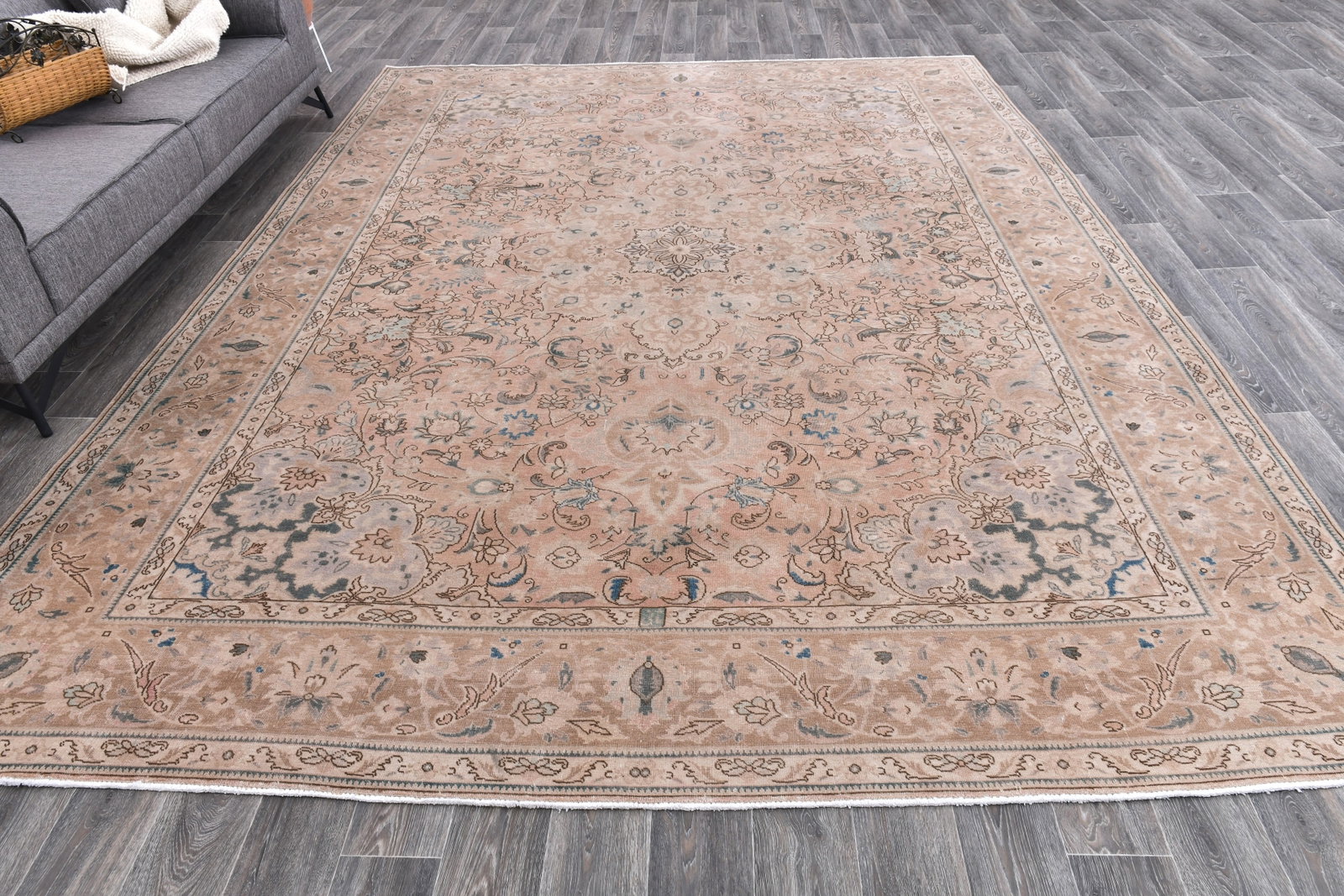 9'9'' x 12'10'' Unique Handmade Vintage Rug - 242397 - 3