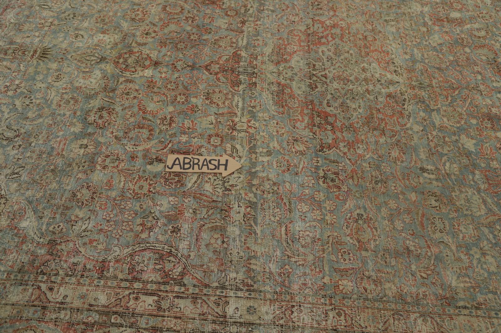 Pre-1900 Antique Kashan Vegetable Dye Persian Rug 9x11 - 12