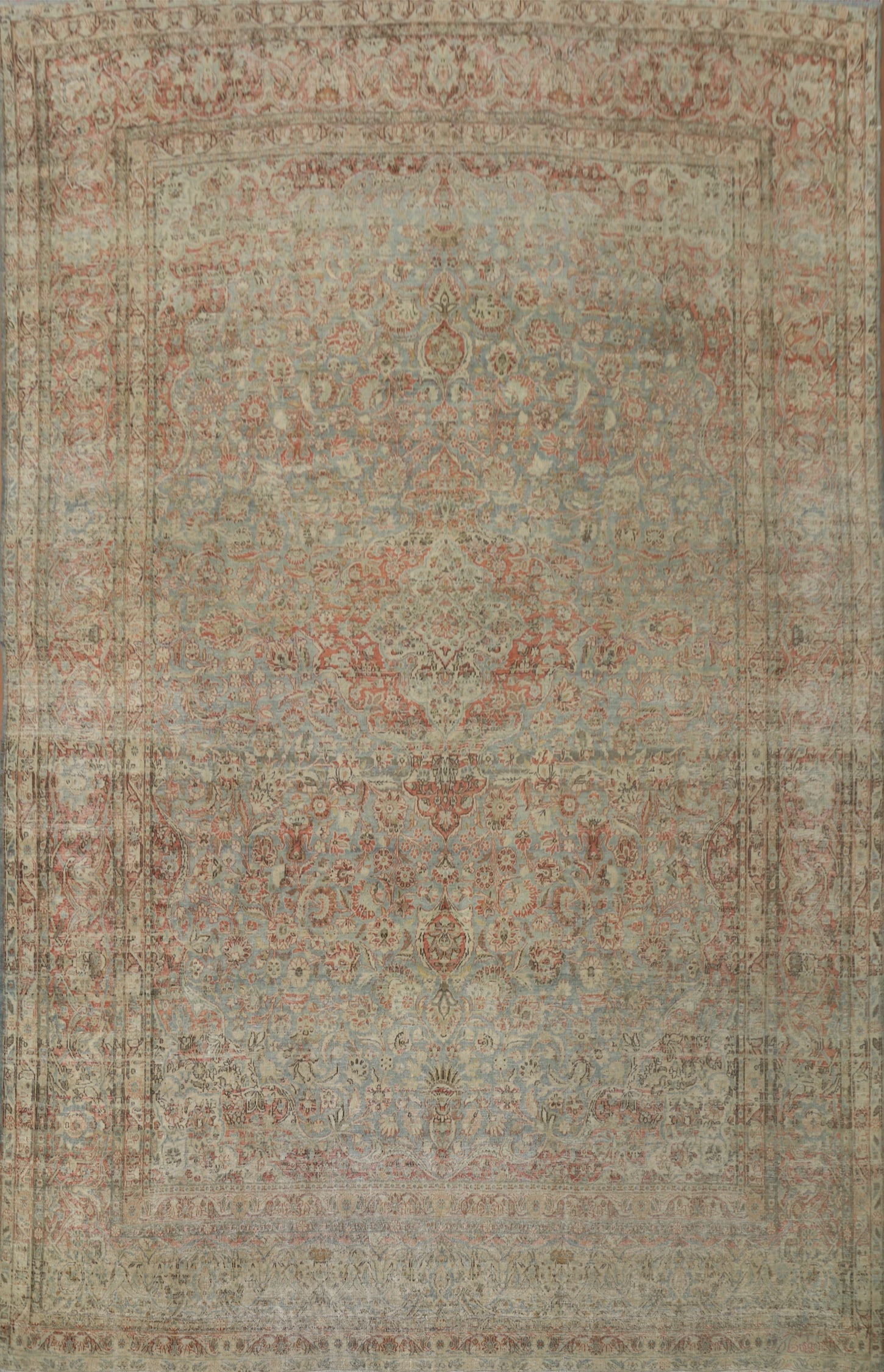 Pre-1900 Antique Kashan Vegetable Dye Persian Rug 9x11: Title: Pre-1900 Antique Kashan Vegetable Dye Persian Rug 9x11 Description:A Beautiful Genuine Iran ( Persia ) Kashan rug is Hand Knotted by skillful weavers in Iran ( Persia ) with
