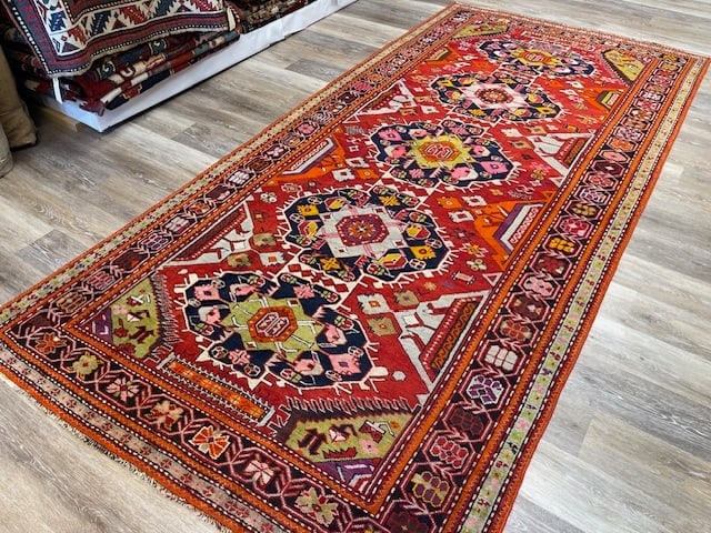 Colorful antique Karabagh Caucasian Rug-5156 - 5