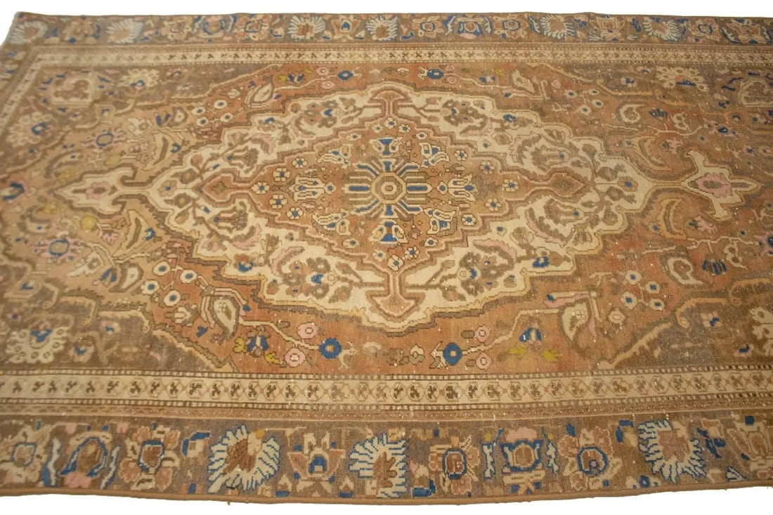 Antique Rust and Brown Floral 6X10 Lilian Persian Rug - 6