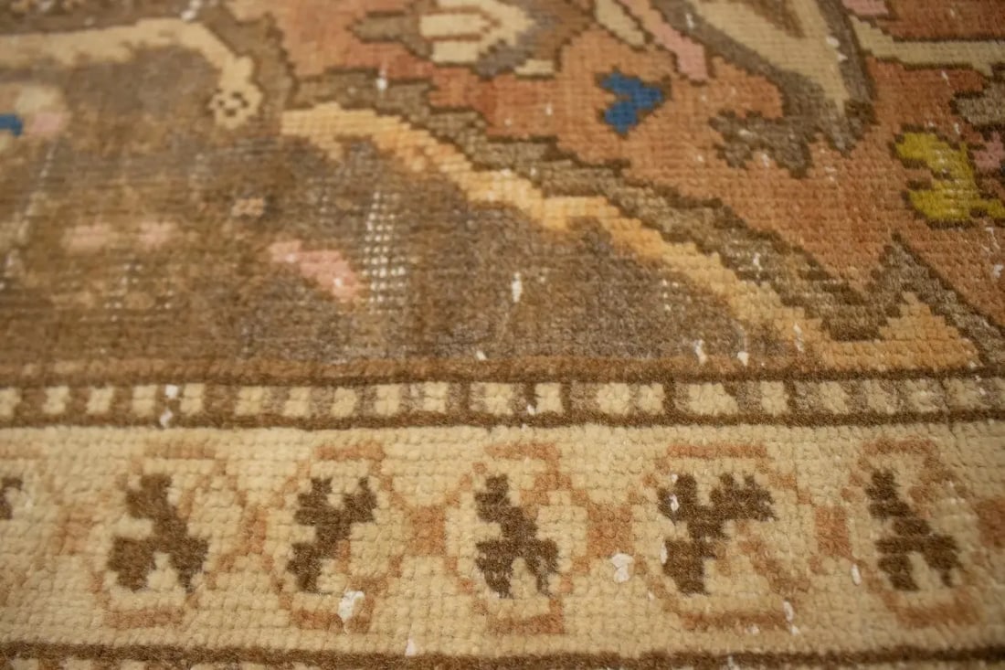 Antique Rust and Brown Floral 6X10 Lilian Persian Rug - 9