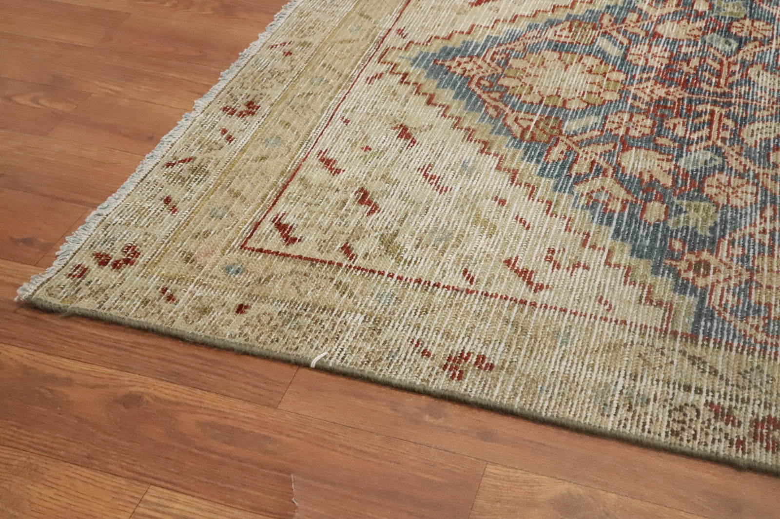 Antique Vegetable Dye Mashad Persian Runner Rug 3x9 - 13