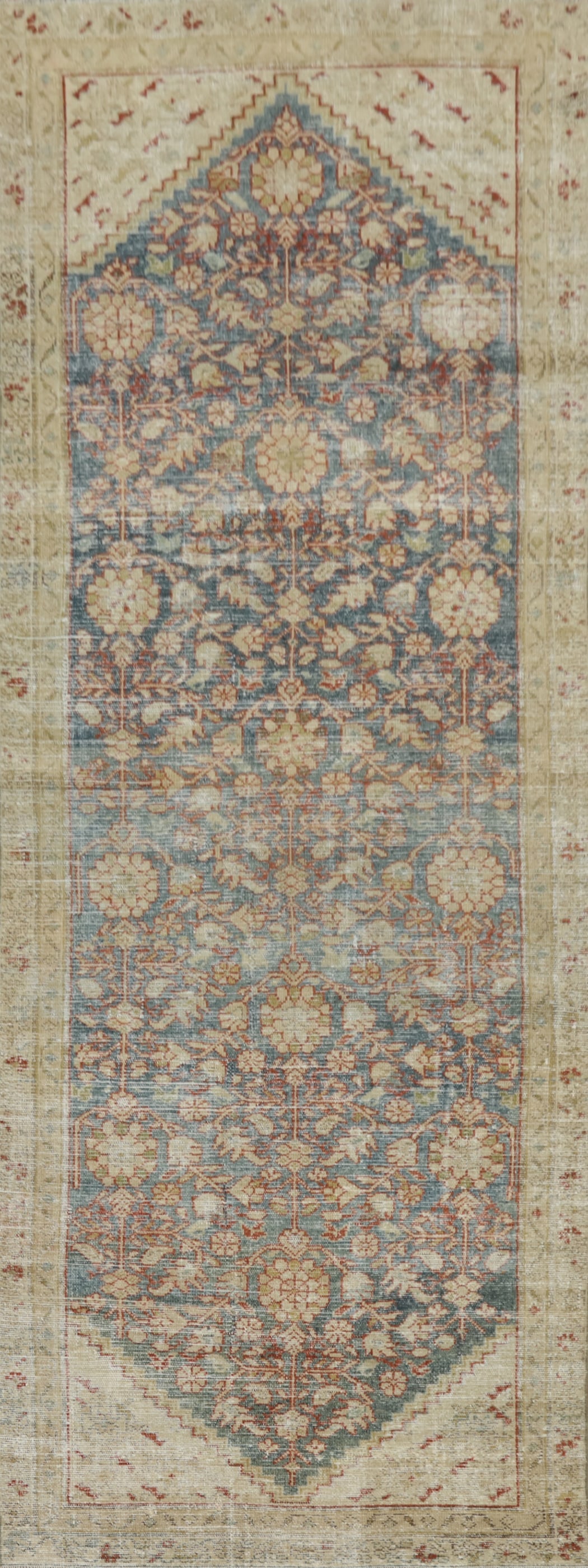 Antique Vegetable Dye Mashad Persian Runner Rug 3x9: Title: Antique Vegetable Dye Mashad Persian Runner Rug 3x9 Description:A Beautiful Genuine Iran ( Persia ) Malayer rug is Hand Knotted by skillful weavers in Iran ( Persia ) with