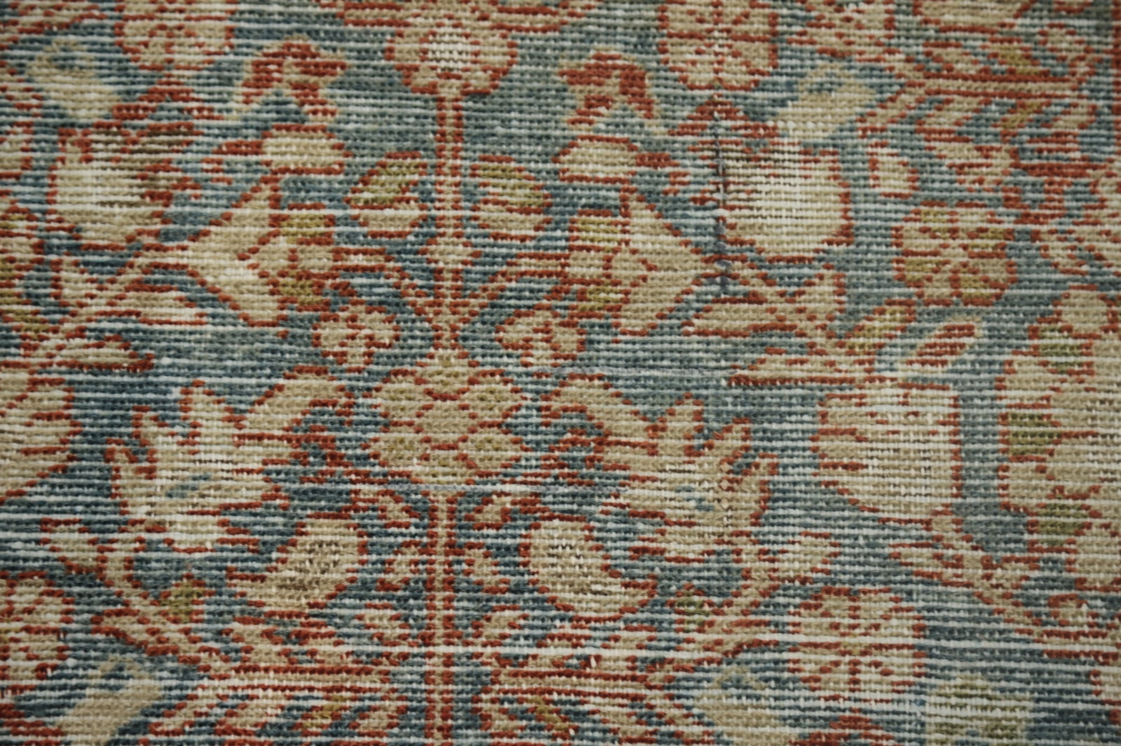 Antique Vegetable Dye Mashad Persian Runner Rug 3x9 - 8
