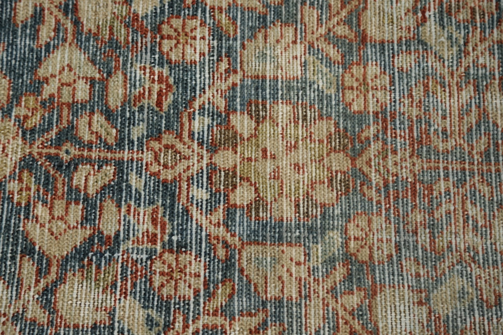 Antique Vegetable Dye Mashad Persian Runner Rug 3x9 - 9