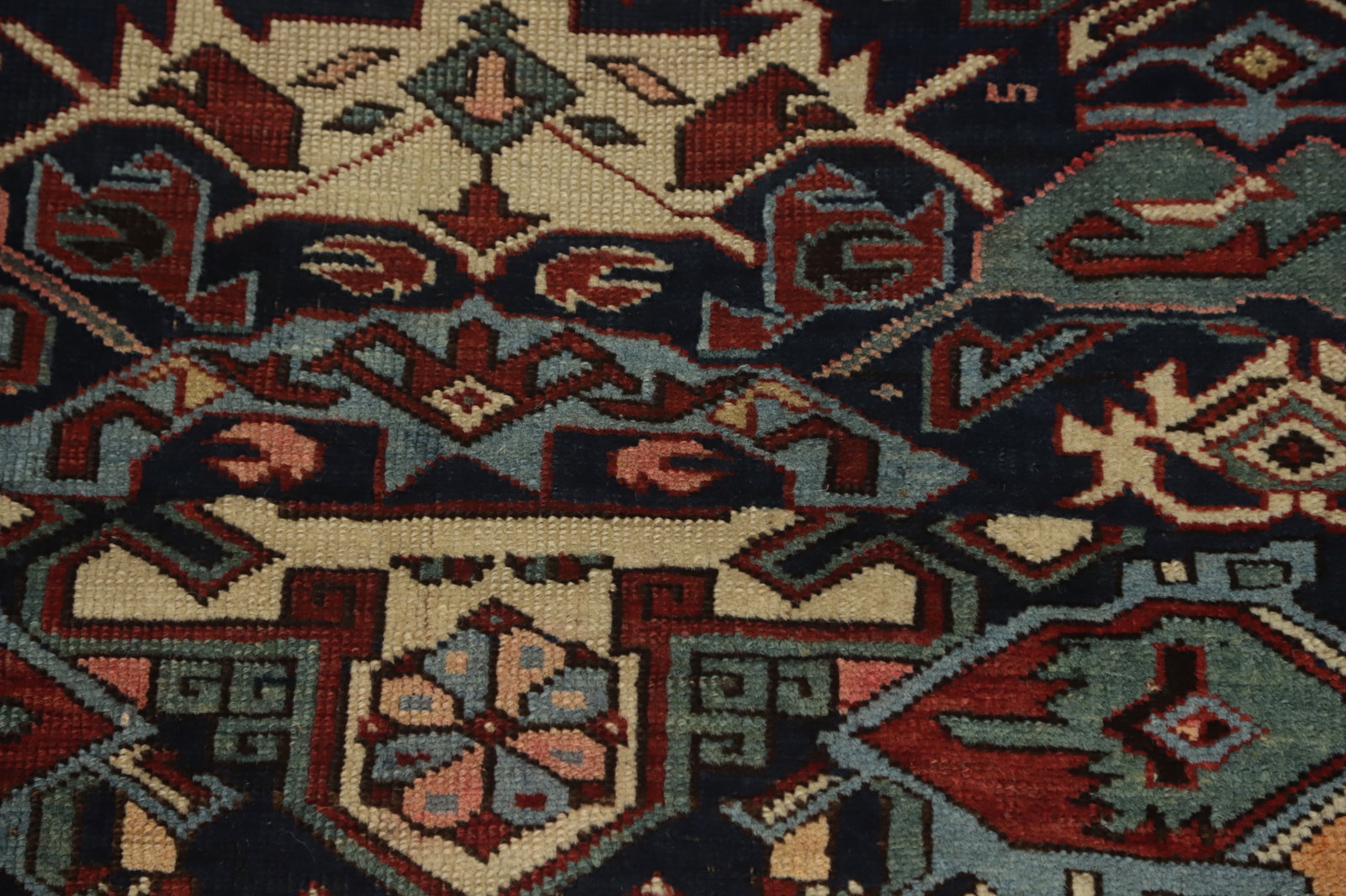 Antique Vegetable Dye Kazak Persian Rug 4x5 - 7