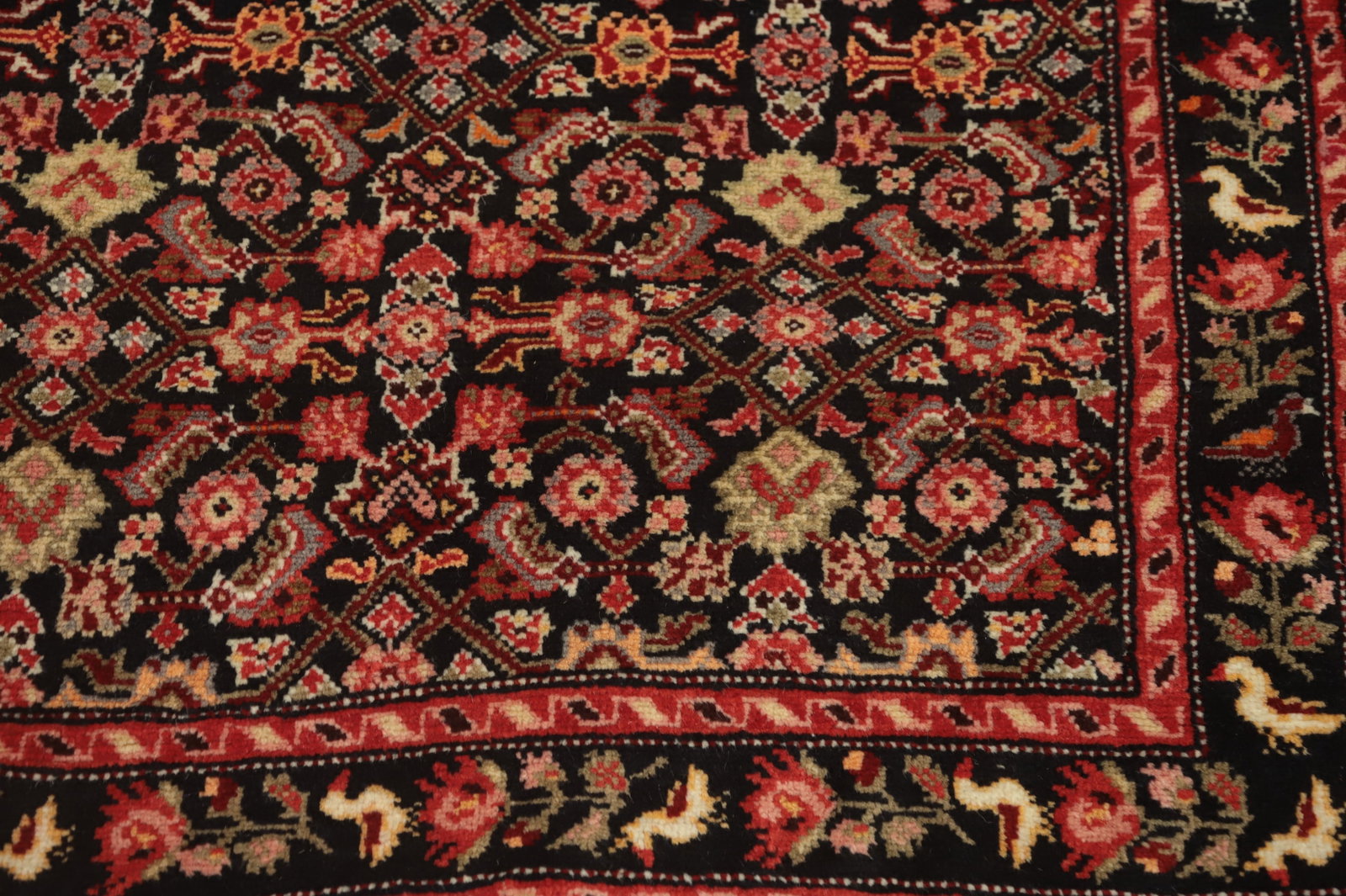 Antique Karabagh Vegetable Dye Runner Rug 4x16 - 7