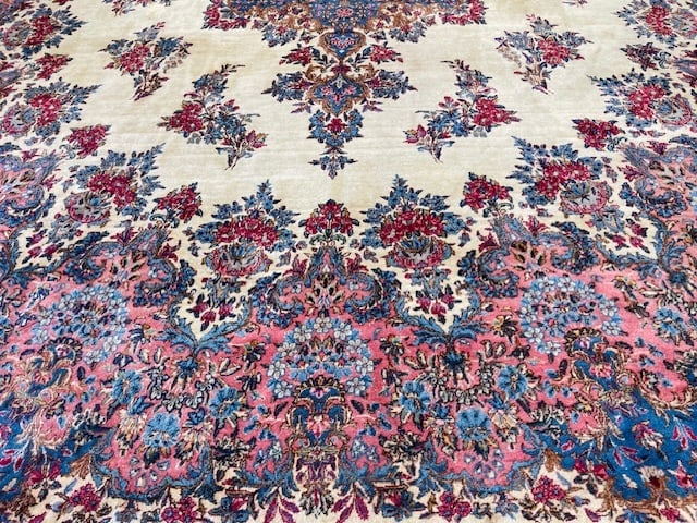Antique Persian Kerman Rug-1531 - 10