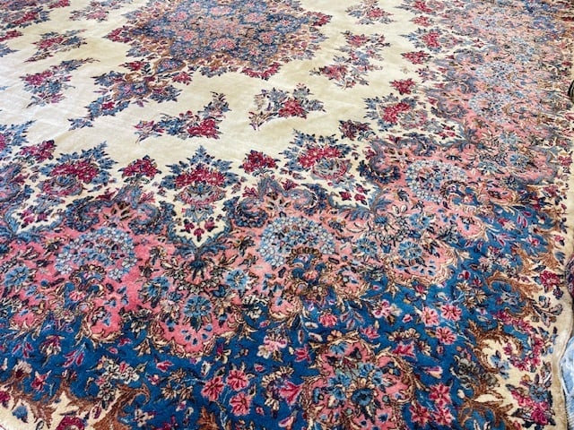 Antique Persian Kerman Rug-1531 - 11
