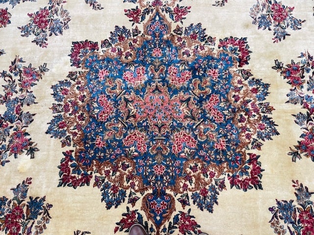 Antique Persian Kerman Rug-1531 - 3