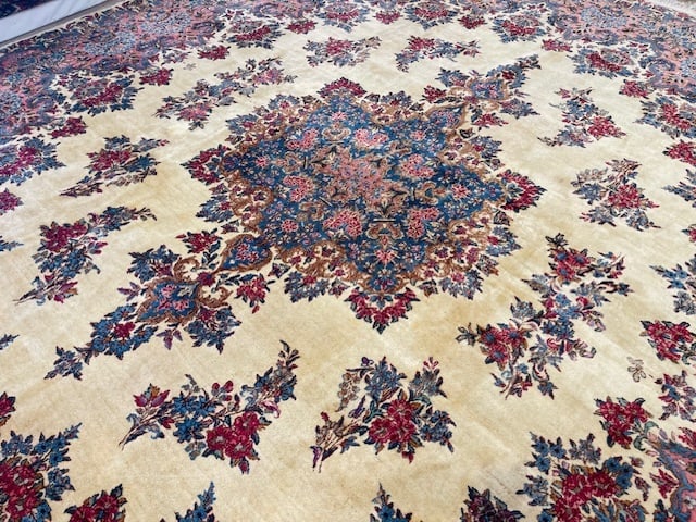 Antique Persian Kerman Rug-1531 - 4